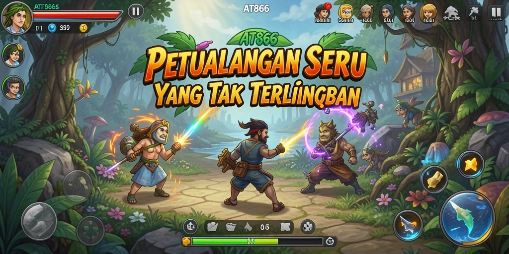 Gameplay seru di AT866 dengan petualangan yang menantang.