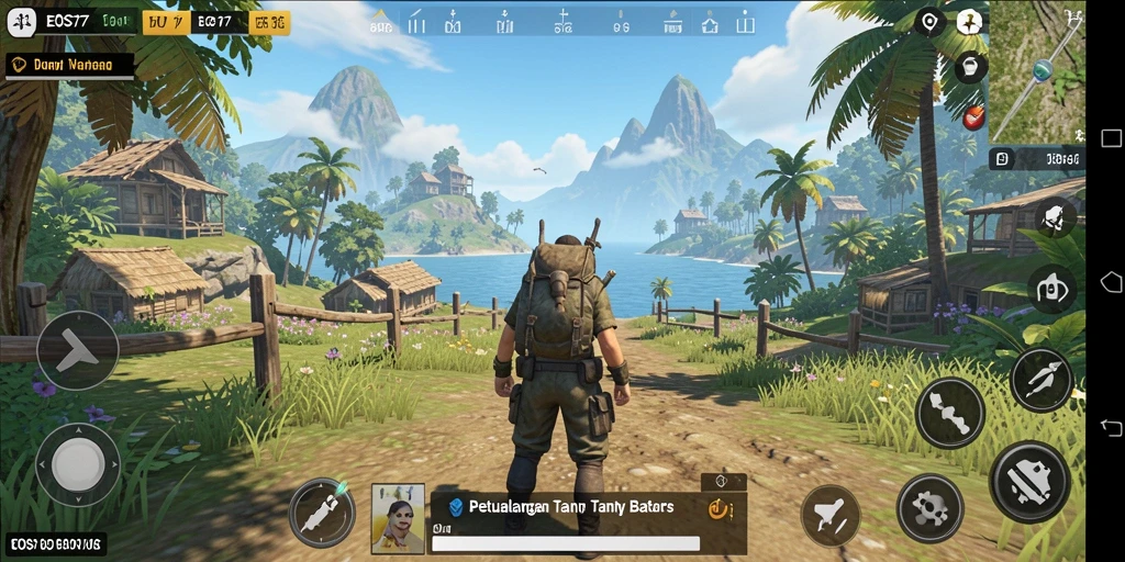 Gameplay seru di dunia terbuka EOS77 dengan eksplorasi tanpa batas.