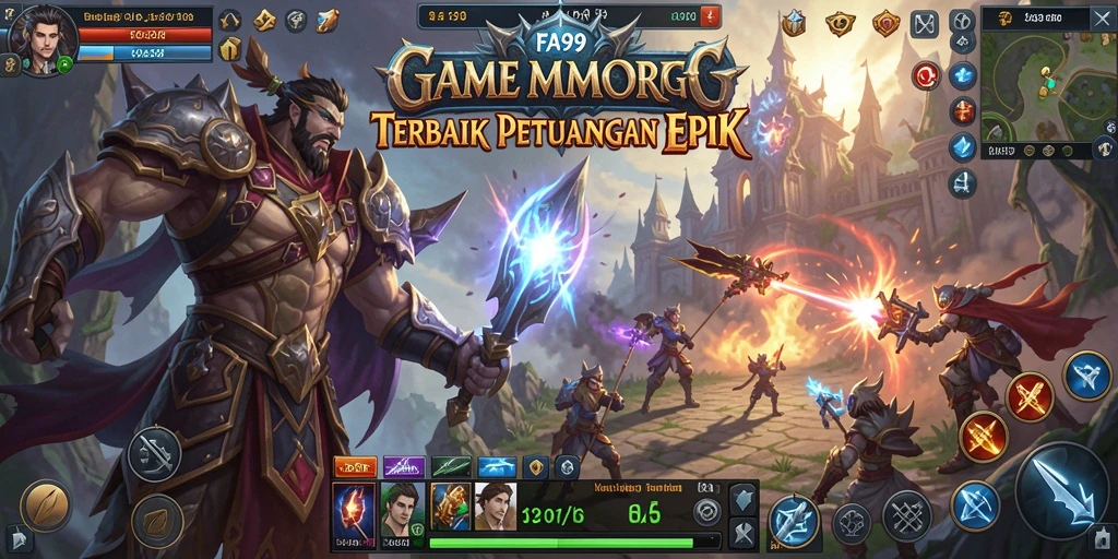 Gambaran gameplay seru di FA99 dengan aksi petualangan MMORPG.