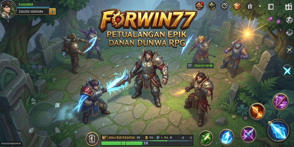 Tampilan gameplay FORWIN77 yang mengesankan dengan petualangan epik.