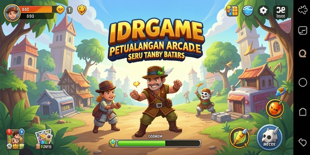 Tampilan gameplay seru dalam IDRGAME yang memukau.