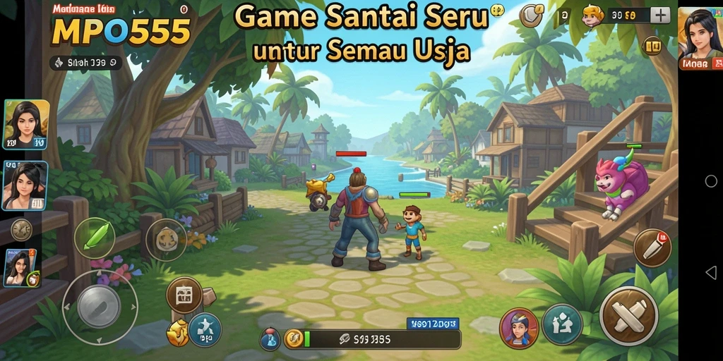 Tampilan gameplay MPO555 yang seru dan penuh warna.