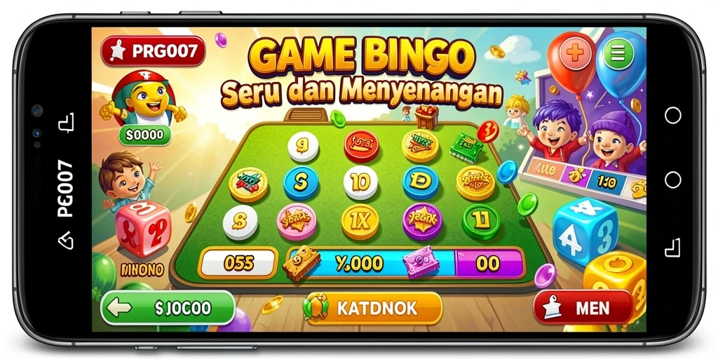 Tampilan menarik dari gameplay Bingo di PRG007.