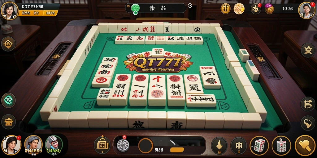 Screenshot gameplay QT777 yang menarik dengan tampilan Mahjong yang memukau.
