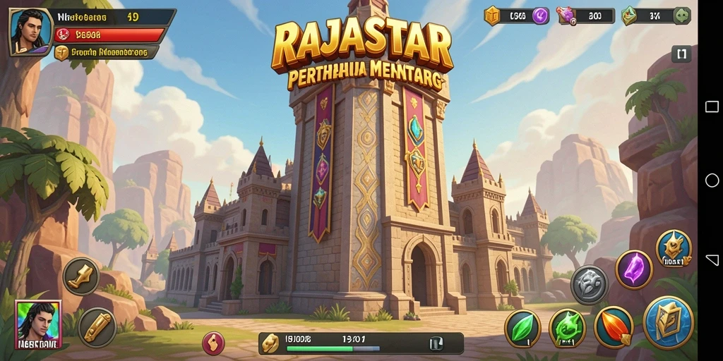 Tampilan gameplay RAJASTAR yang menegangkan di medan perang.