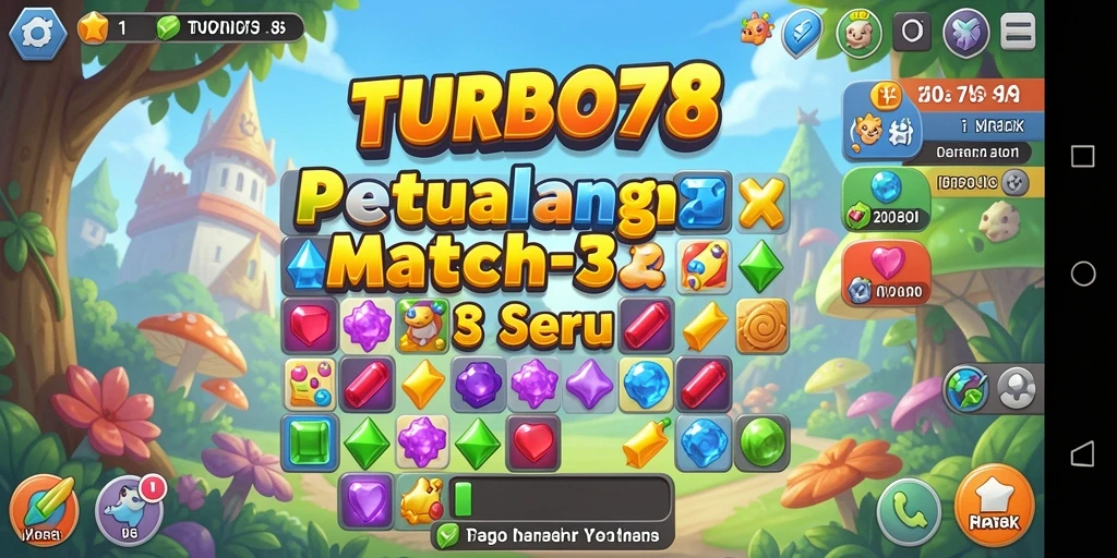 Gameplay seru dan menarik dari TURBO78 Match-3.