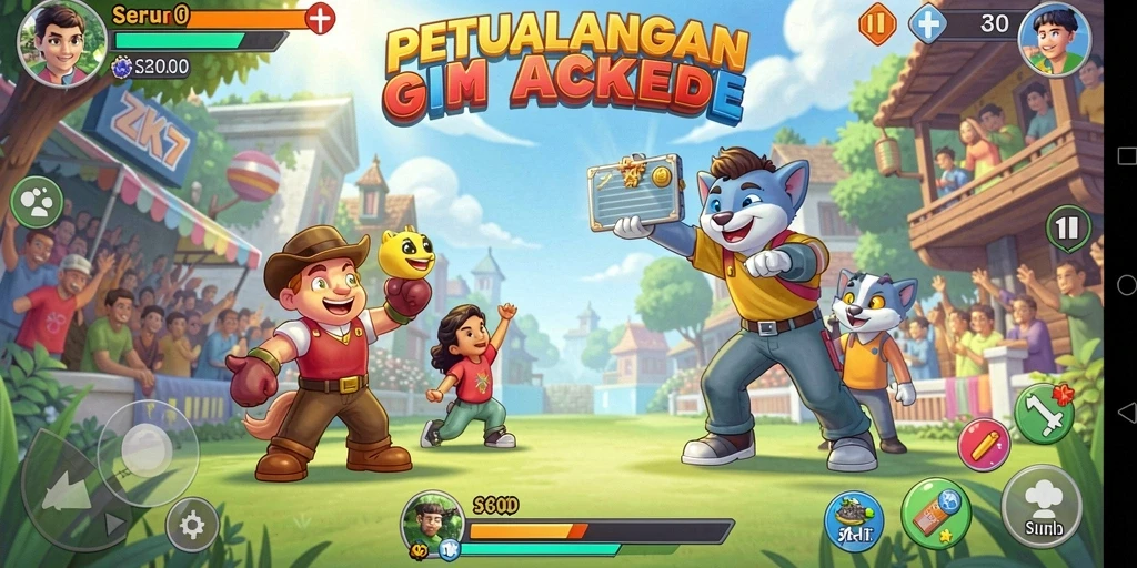 Tampilan gameplay menarik dari ZK7 yang memukau dan mengasyikkan.